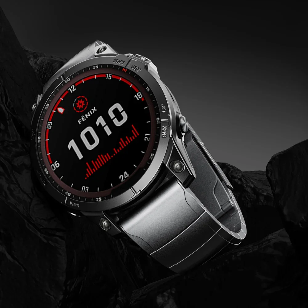 Фото Ремешок из титанового сплава для Garmin Instinct 3 2X/Fenix 8 E 7 7X Pro/EPIX Pro Gen 2/Tactix 8 Band QuickFit 26 мм 22 мм Браслеты №2