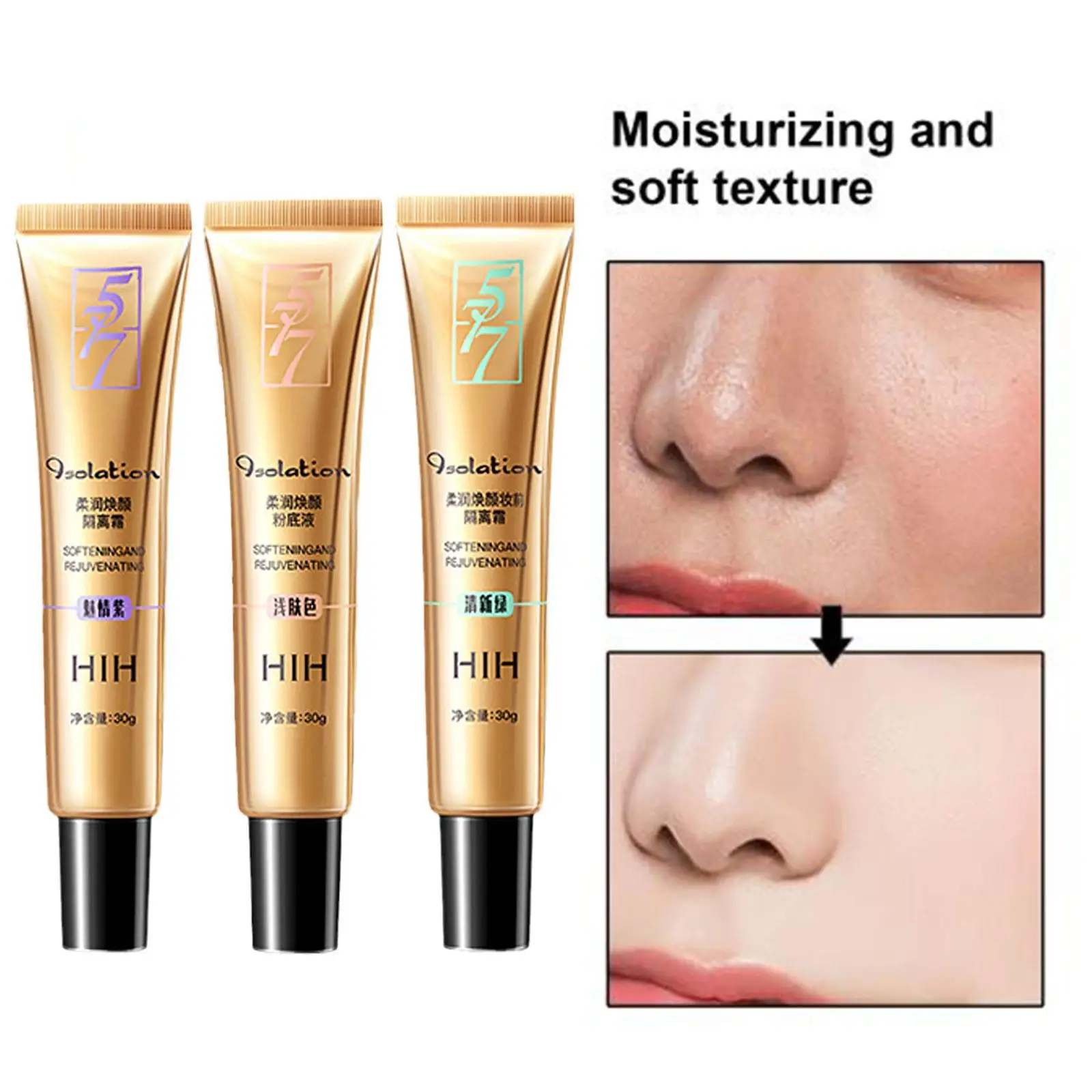 

Face Primer Cream Brighten Invisible Skin Pores Full Cover Concealer Base Makeup Korea Cosmetics Professional Women's Makeup