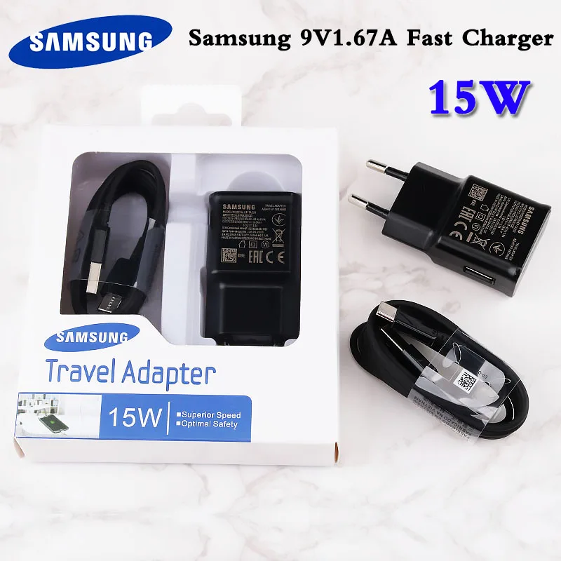 Быстрое зарядное устройство для Samsung Galaxy USB-адаптер питания 9 в а кабель Type-C
