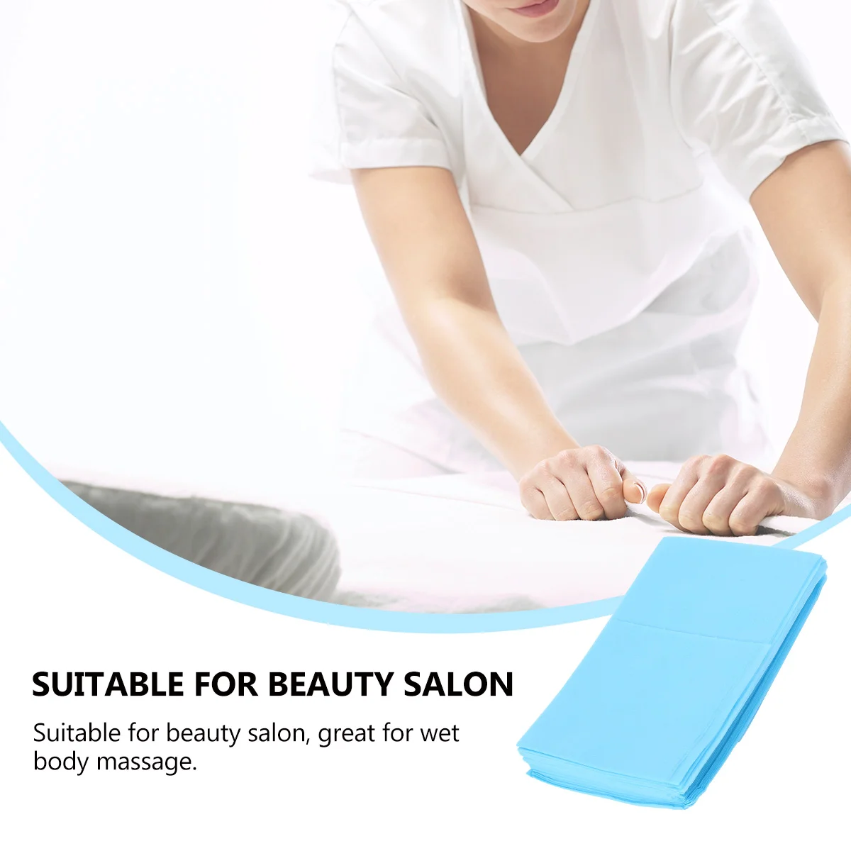 10 шт. одноразовые простыни для спа-массажного салона нетканое покрывало (белые)