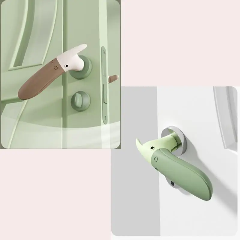 

Anti-collision Door Stopper Safety Multifunction Door Handle Cover Practical Home Decor Doorknob Guard Protector Silicone