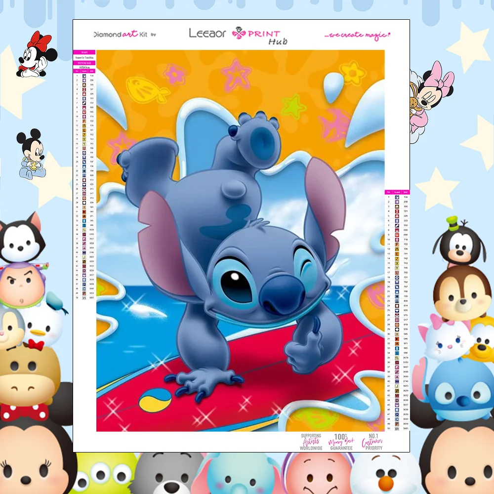 

Набор для алмазной вышивки «Лило и Стич»