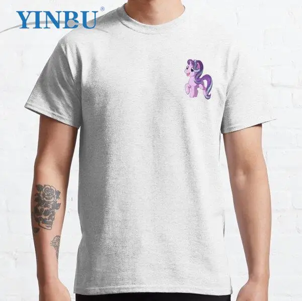 

Высококачественные футболки YINBU с изображением мерцающих звезд 2023, Мужская короткая футболка с изображением звезд, забавная футболка с рис...