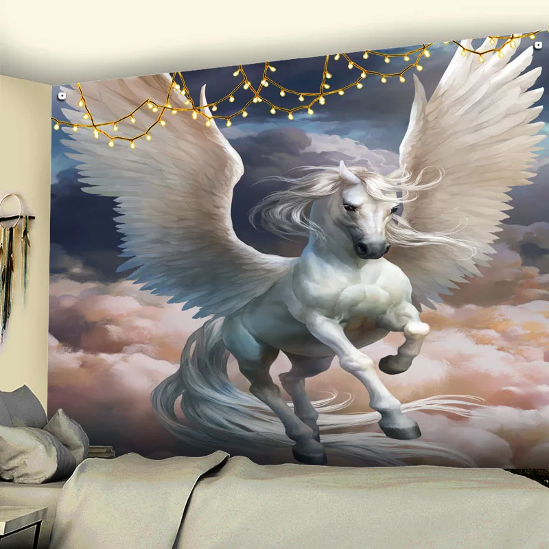

Sacred Colored Unicorn Tapestry Bohemian Decoration For Bedroom Tapestries Decorative Wall Murals Wall Cloth Tapestries Tapiz