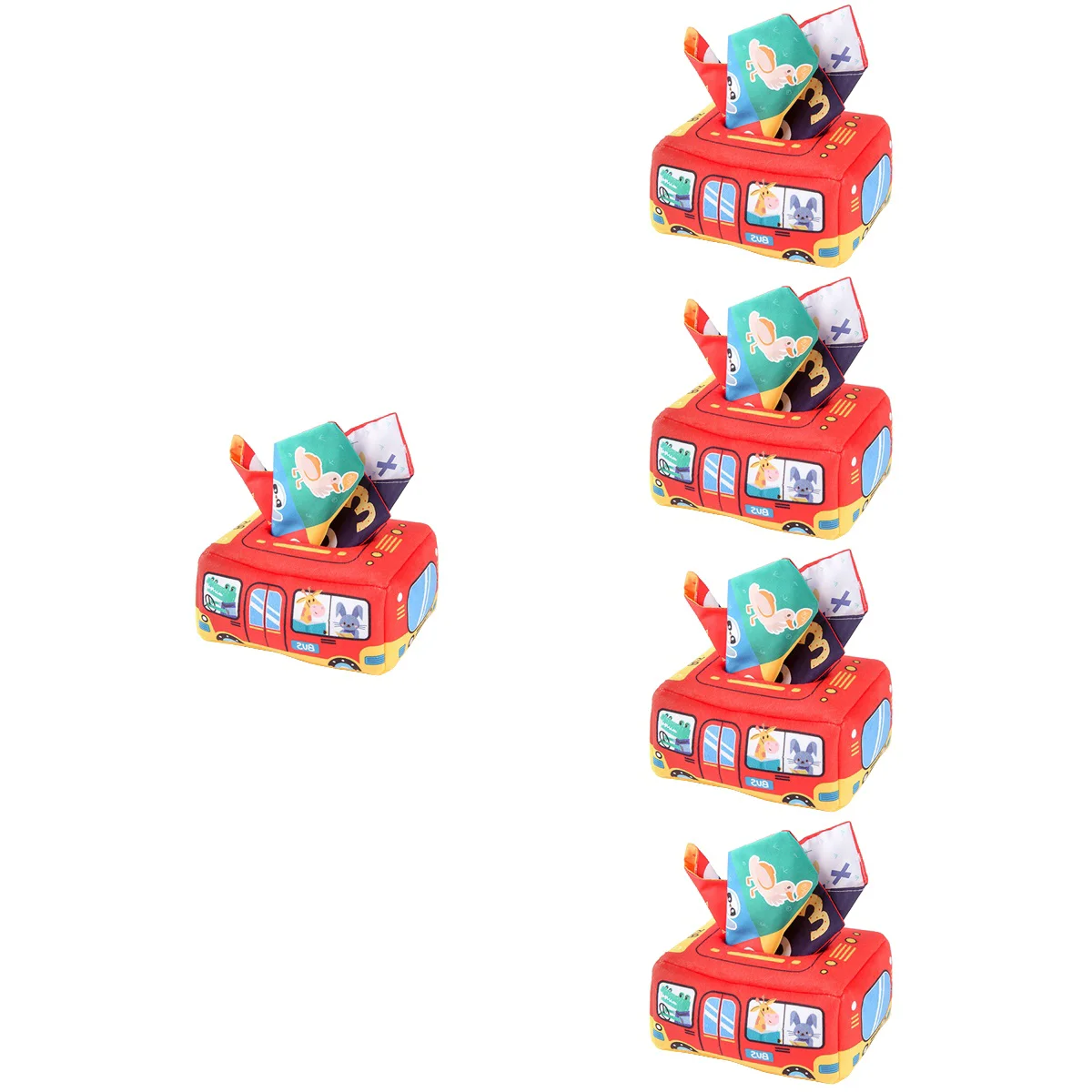 

5x Birthday Gifts Decorative Boys Car Tissue Box Tissue Box Early Educational Plaything for Kids Playing Toddler