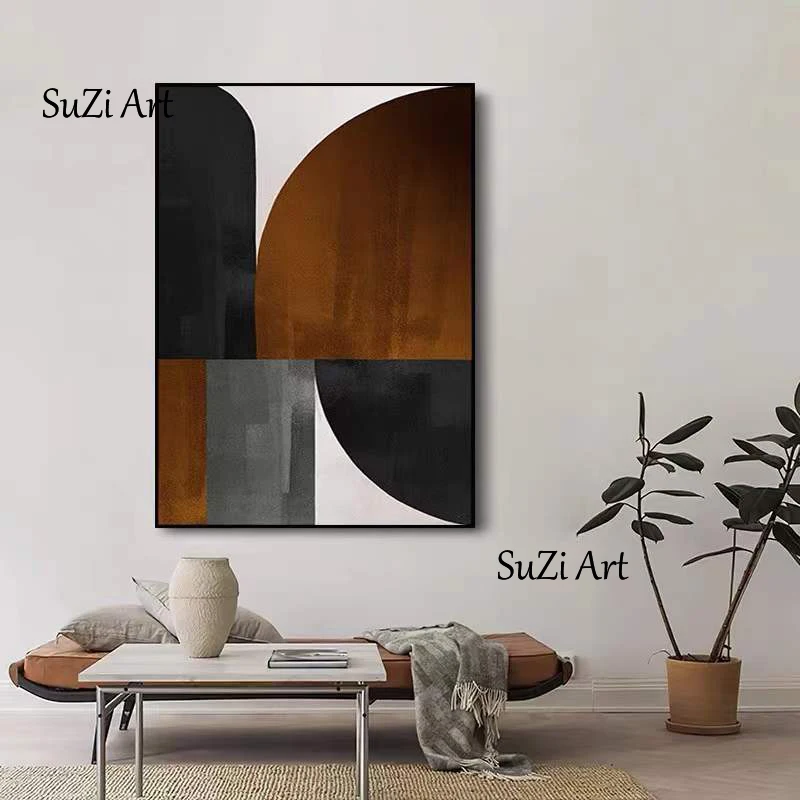 

Hand-painted Abstract Oil Painting Wall Art On Canvas Modern Fashion Gift Home Decor Mural Living Room Porch Corridor Frameless