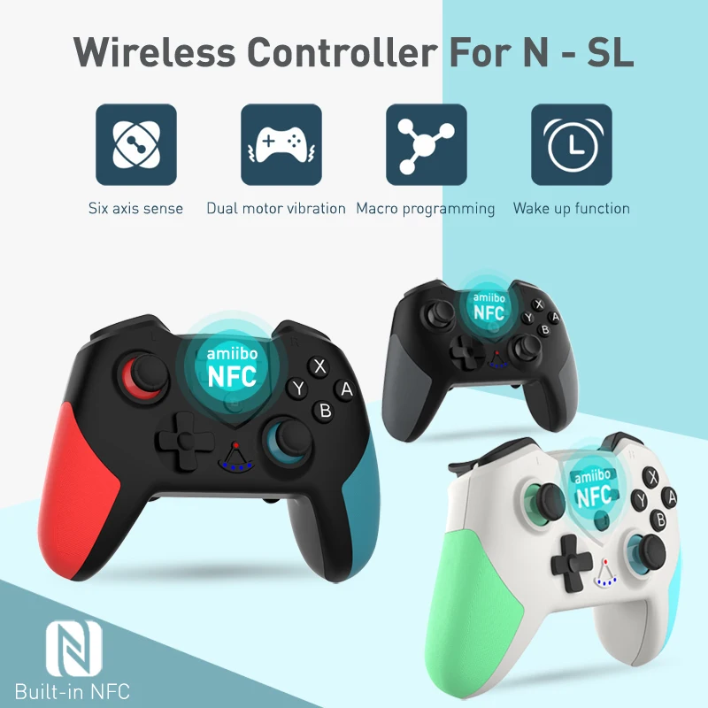 

2023 Wireless Controller with NFC For Nintendo Switch Bluetooth-Compatible Gamepad Joystick For NS Switch OLED Game Accessories