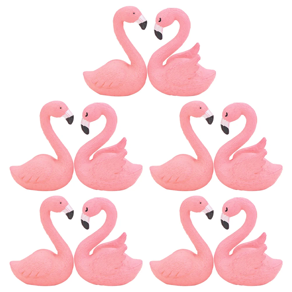 10 Pcs Miniature Figurine Resin Shape Micro Landscaping Adornments