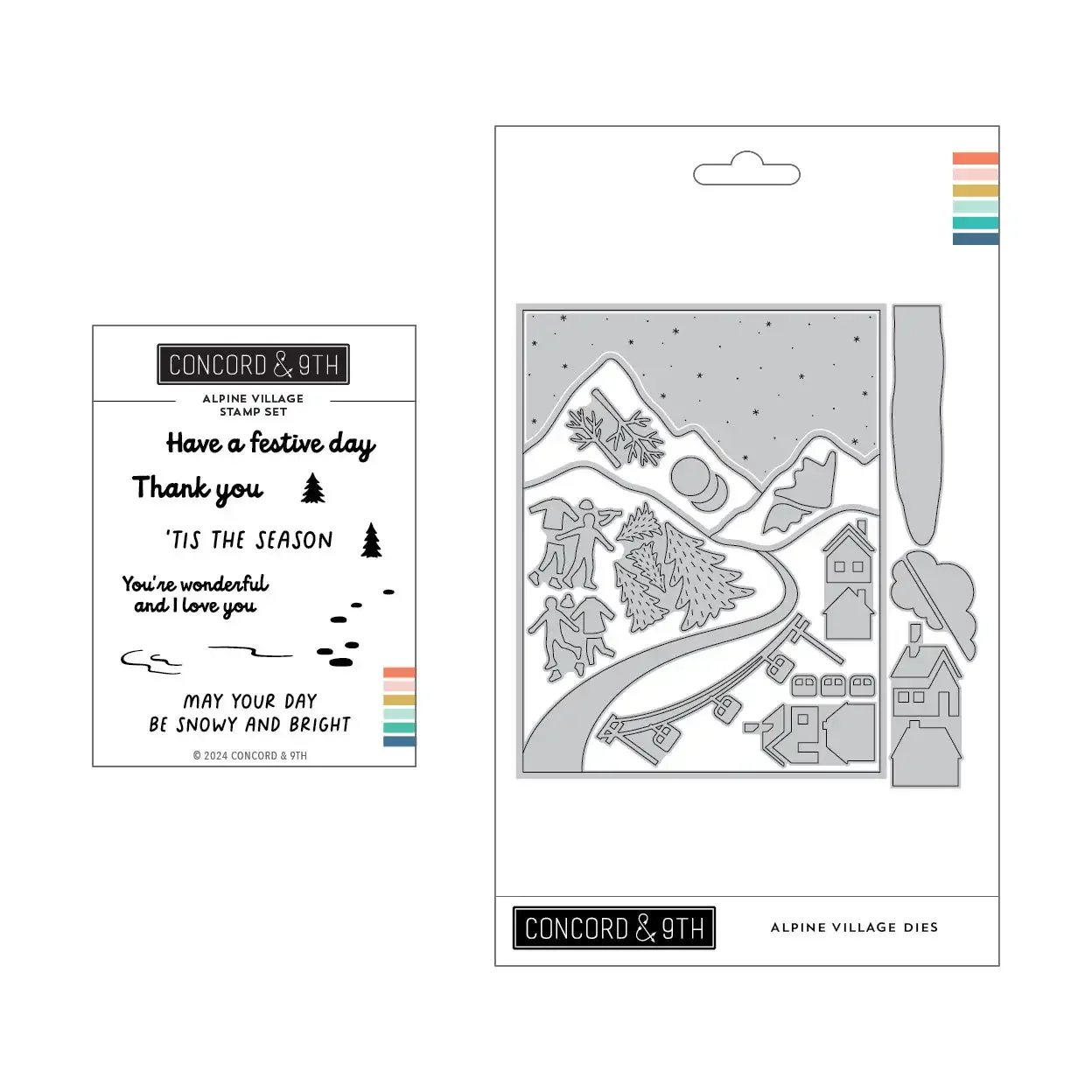 Прозрачные штампы Alpine Village металлические для DIY скрапбукинга тисненая бумага