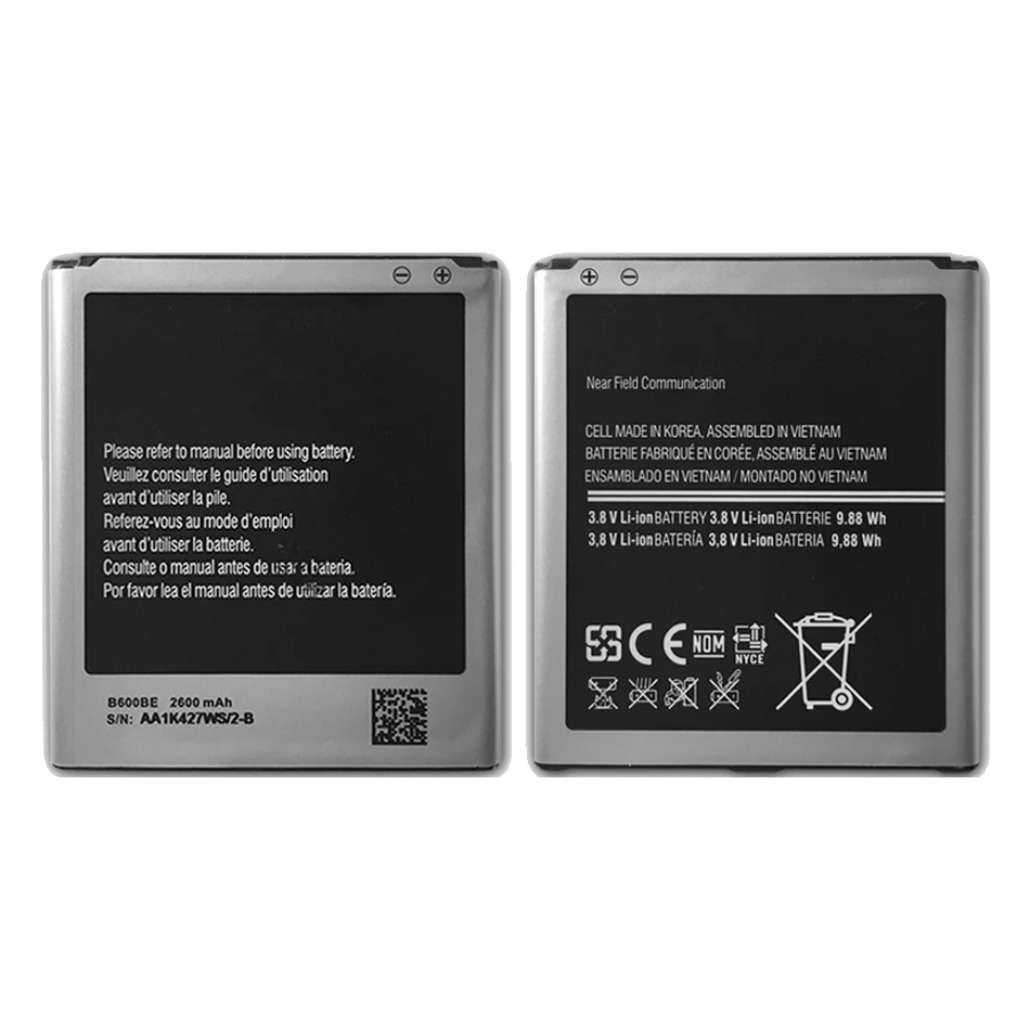 

Литий-полимерный аккумулятор B600BE B600BC для Samsung Galaxy S4 SIV (S4 Active) I9500 I9505 I9295 G7106 G7100 аккумулятор 2600 мАч
