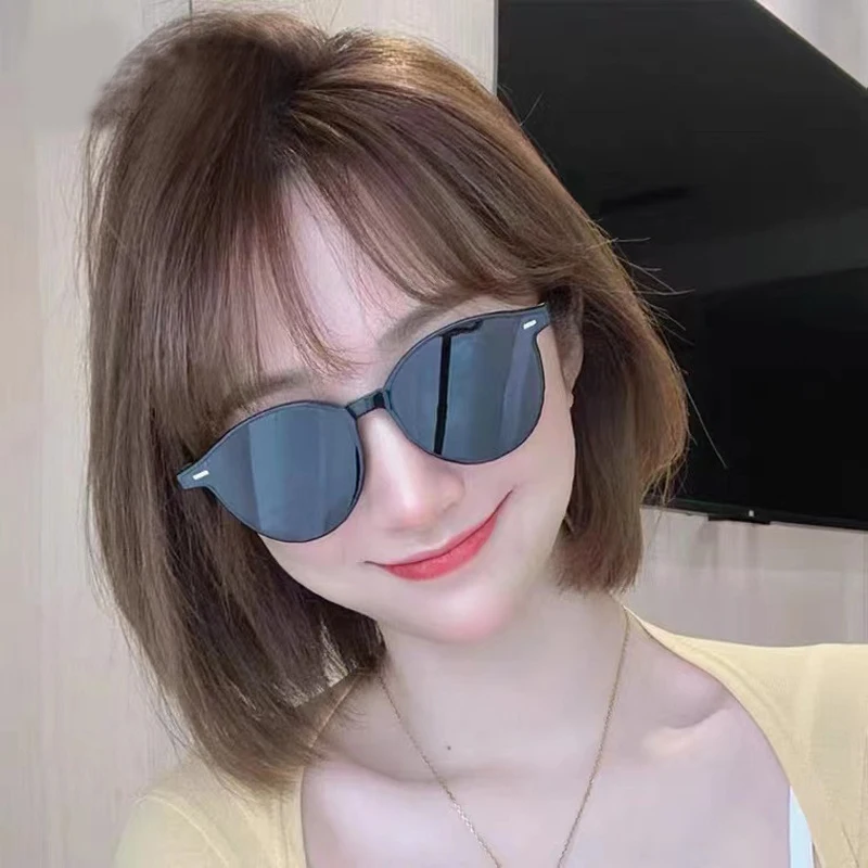 

2022 New Polarized Sunglasses for Women Men's Fashion Round Women's Brand Fashion Design Sunglasses Men's Red Glasses UV400