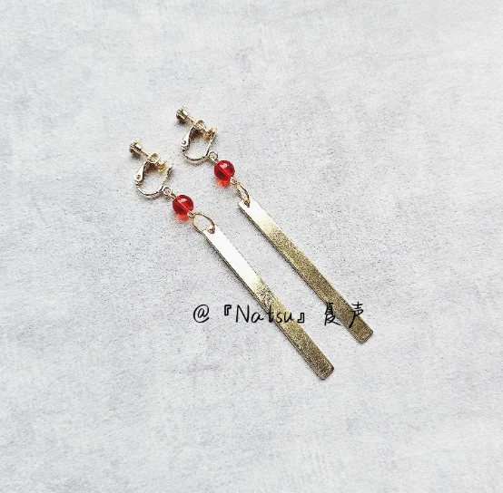 Аниме BanG Dream! Металлические серьги Futaba Tsukushi реквизит для фотосессии аксессуары