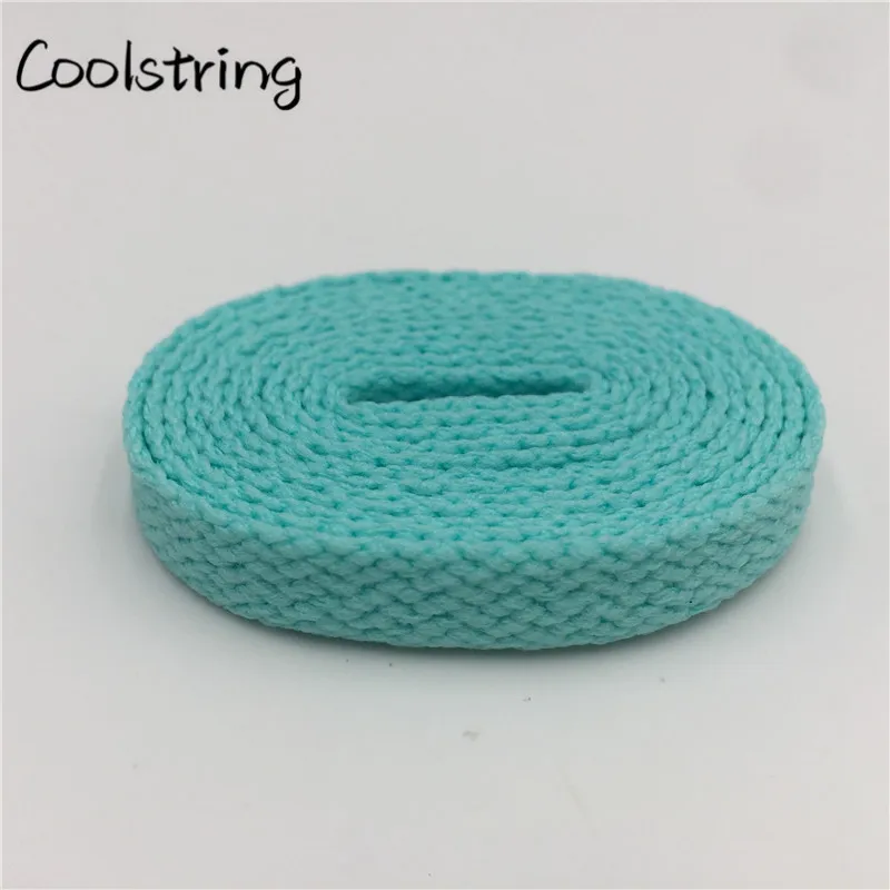 Coolstring 8mm Premium Multicolor Single Layer Flat Polyester Shoelaces For Casual Sneaker Gym Shoes Latchet Canvas Boots Laces