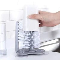 cup washing artifact wall suction cup brush cleaning rotating water cup tea cup brush multifunctional cleaning cup brush