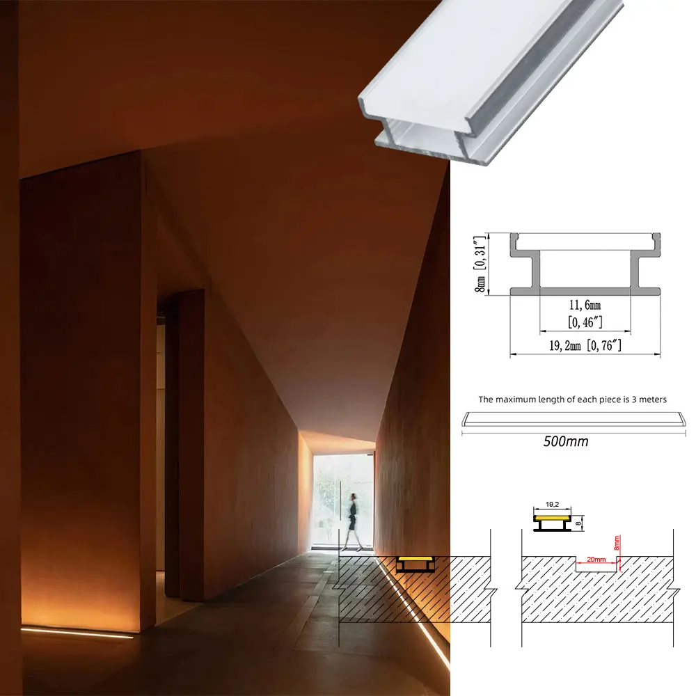 19x8 мм 1 шт. 0 5 м лампочка для освещения низкого уровня-для создания атмосферы в
