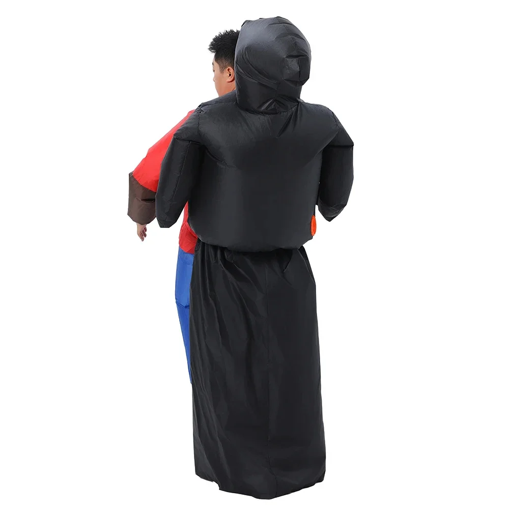 Взрослый унисекс забавный призрак смерти обнимающие люди надувной костюм на