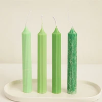 loven lv153w toothed striped spire rod candle mold scented candle diy clear plastic acrylic mold for wedding decoration