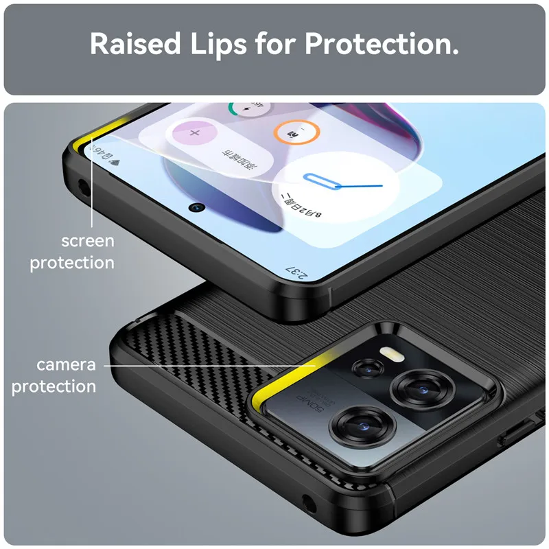 For Motorola Moto S30 Pro Case Moto S30 Pro Cover 6.55 Inch Shockproof Soft Silicone Bumper For Motorola Moto S30 Pro Case