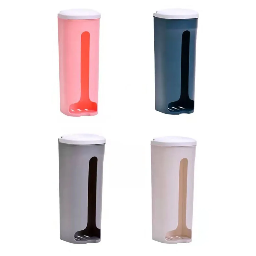 

Wall Hanging Plastic Storing Rack Home Kitchen Bathroom Garbage Bag Storage Box Removable Container Household Storage Box Holder