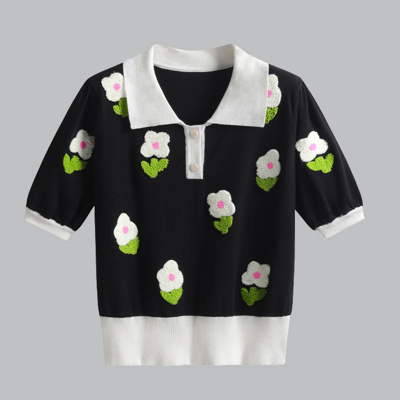 

Y2k 2023 Clothes Korea Fashion Tops T Shirts Graphic Summer Womens Cothing Kawaii Clothes For Womens Knit Harajuku Short Sleeves