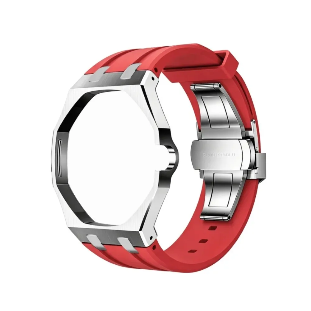 Фото Металлический корпус, силиконовый ремешок, мод-комплект для Swatch AP Royal POP: превращение карманных часов в наручные, 2-в-1, дышащий ремешок-аксессуар №4