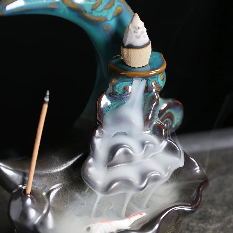 Подставка для благовоний Moon Backflow горелка водопад керамическая Ручная с 50