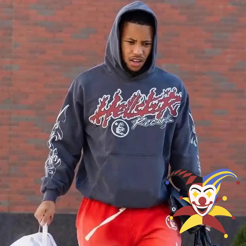 

Винтажная Толстовка Hellstar Capsule 9 для мужчин и женщин, Высококачественная потертая фотография