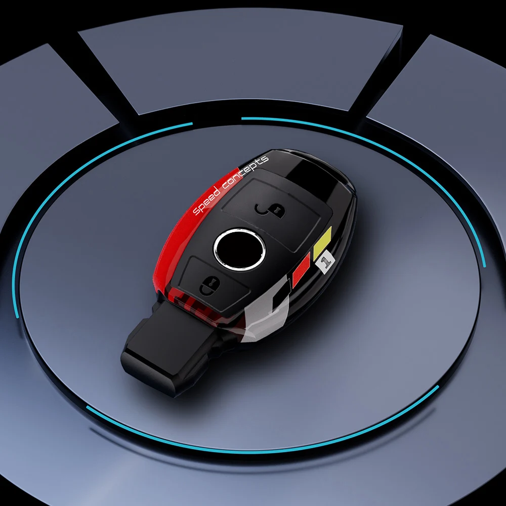 

Граффити автомобильный брелок с дистанционным управлением чехол для Mercedes Benz A C E S класс GLA CLA GLK GLC CLS W204 W463 W176 W251 W205 AMG