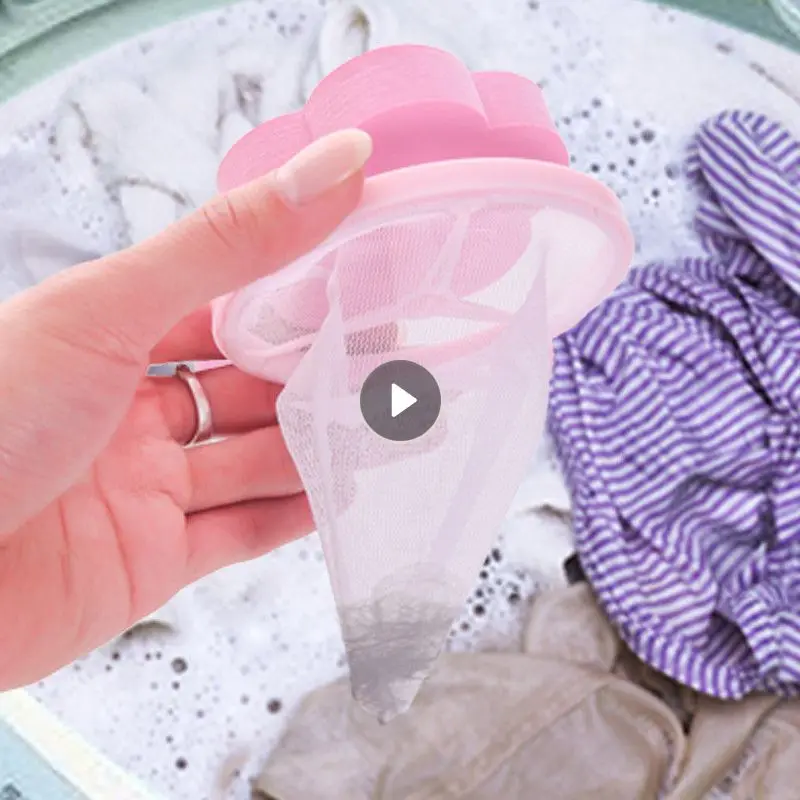 

Шарик для стирки, плавающий меховой Ловец для шерсти домашних животных, шарик для чистки одежды, для стирки, удаления волос, Очищающий сетча...