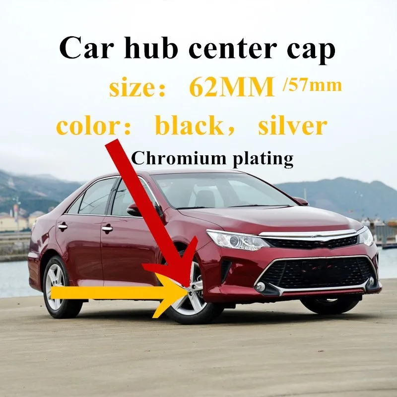 

20 шт. * 57 мм 62 мм Эмблема для Toyota Corolla Camry Reiz Автомобильная эмблема колпачки центральной ступицы колеса пылезащитные колпачки для стайлинга ав...