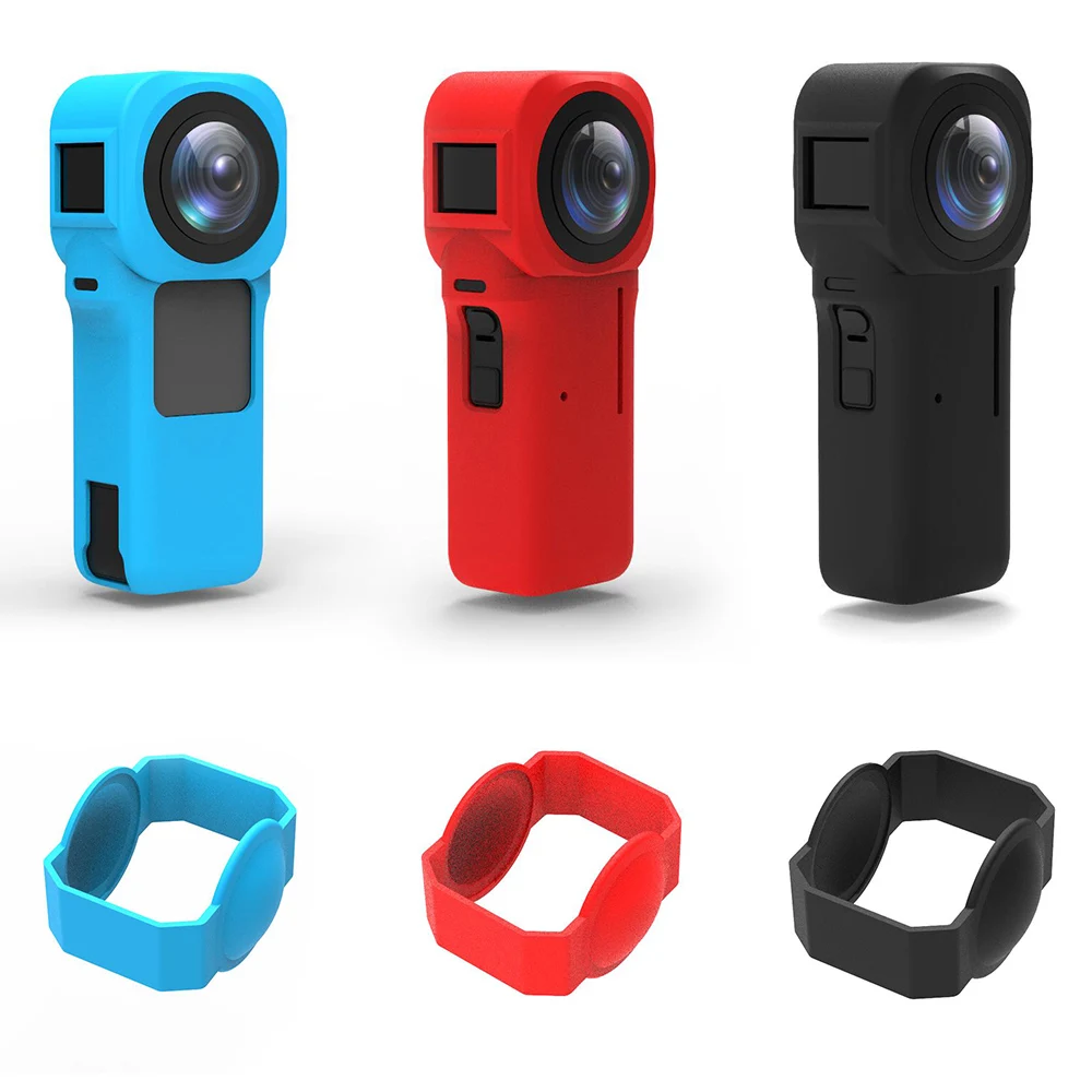 

Аксессуары для спортивной экшн-камеры Insta360 ONE RS, силиконовый чехол, мягкая крышка, пылезащитный чехол для объектива