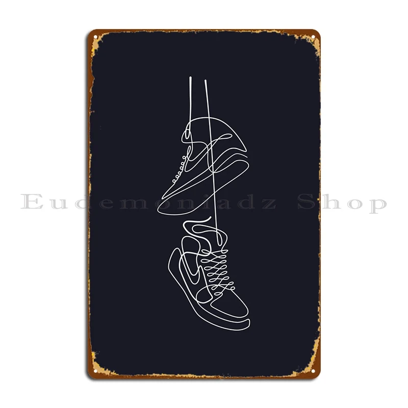Line Art Metal Plaque Poster Wall Pub Cave Designing Garage Create Tin Sign Poster