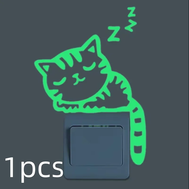 

Светящиеся наклейки на выключатель детские мультяшные пластик