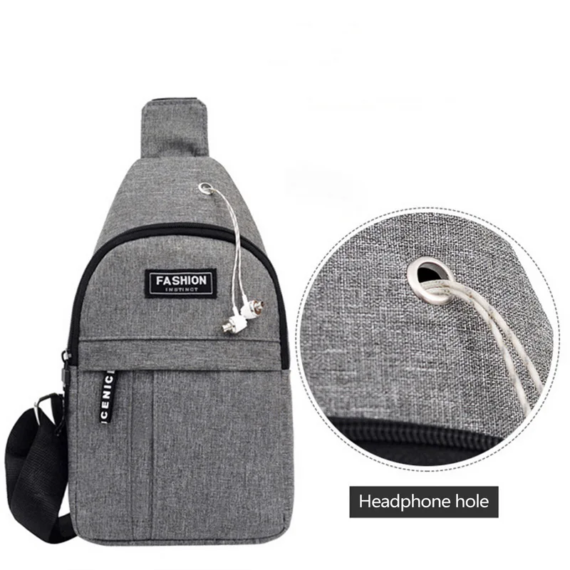 Мужская нагрудная сумка новая модная повседневная спортивная водонепроницаемая