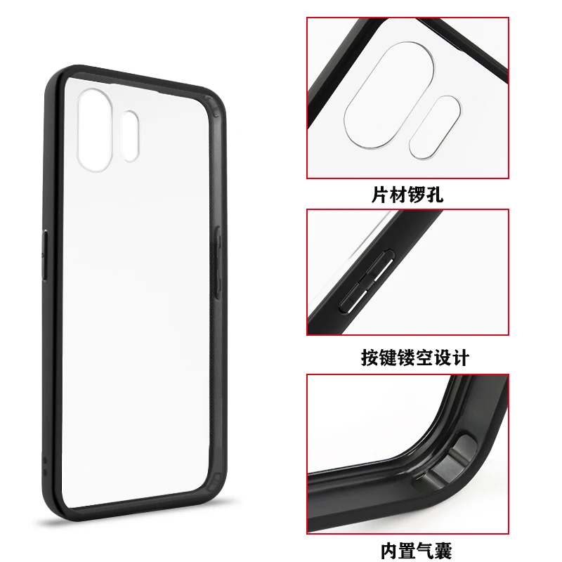 Противоударный чехол для телефона с прозрачным корпусом из ТПУ и ПК