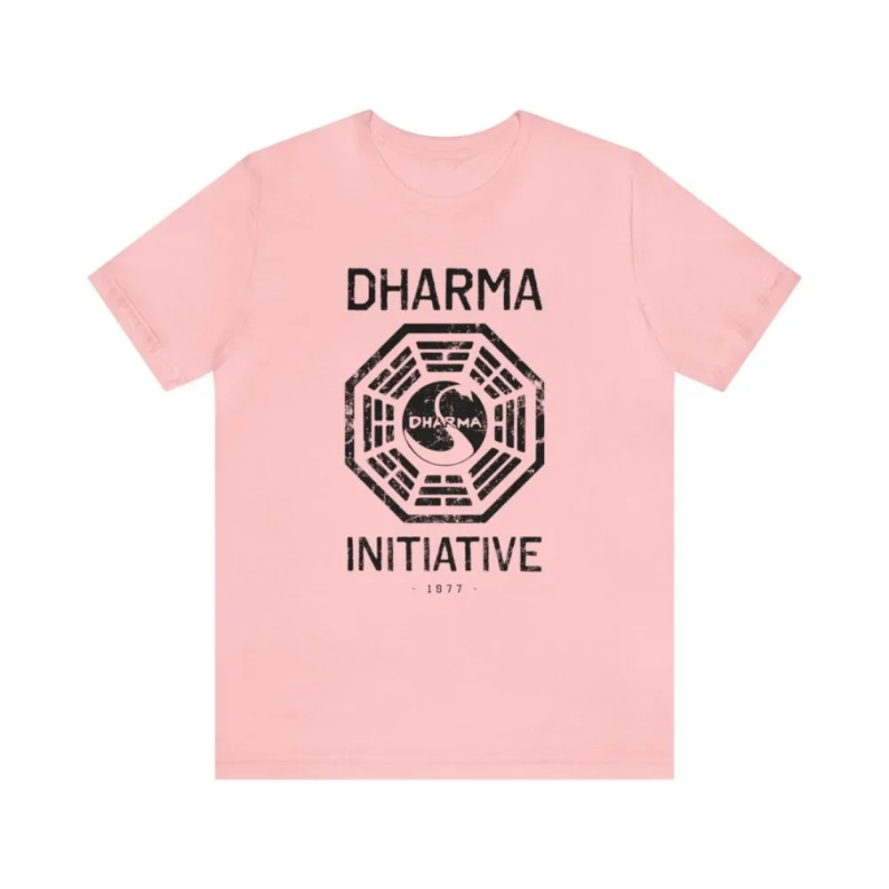 Футболки Dharma DHARMA Initiative 1977 хлопковая футболка с принтом LOST 8997 фанат потери ТВ-шоу