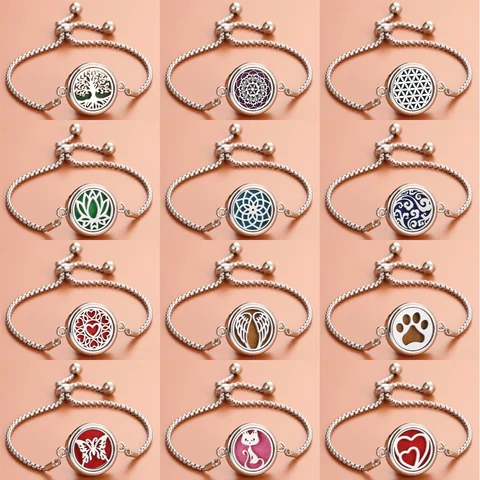 10 шт./партия, женский браслет с ароматерапией