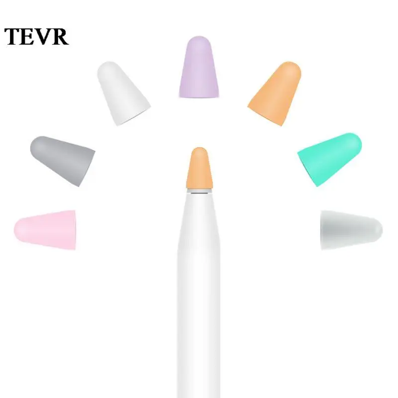 

5 шт. бесшумный силиконовый сменный наконечник чехол для Apple Pencil 1-й 2-й стилус