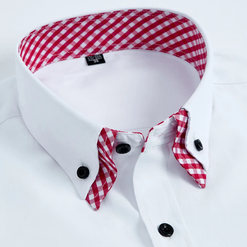 New Four Seasons Long Sleeve Men's Shirts Fashion Slim Shirts Suits Business Casual Professional Cotton Comfortable Tops