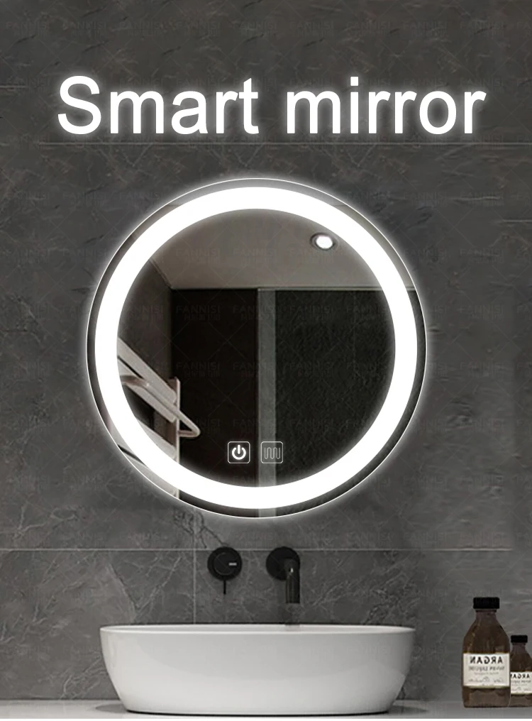 Современные круглые зеркала для ванны настенное противозапотевающее устройство