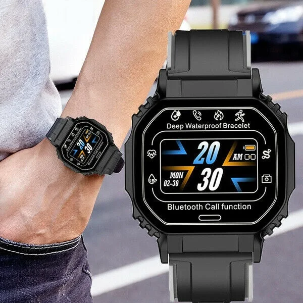 

Smartwatch Armband Pulsuhr Blutdruck Fitness Tracker ! BT-ANRUF! FREE HAND APP !