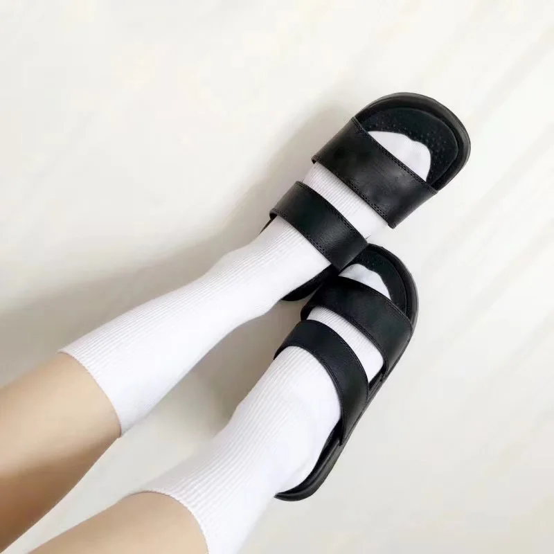 

Harajuku Retro Women Socks Cotton Loose Solid Colors Winter Autumn In Tube Japanese Korean Basic Long Yellow Pink White Designer