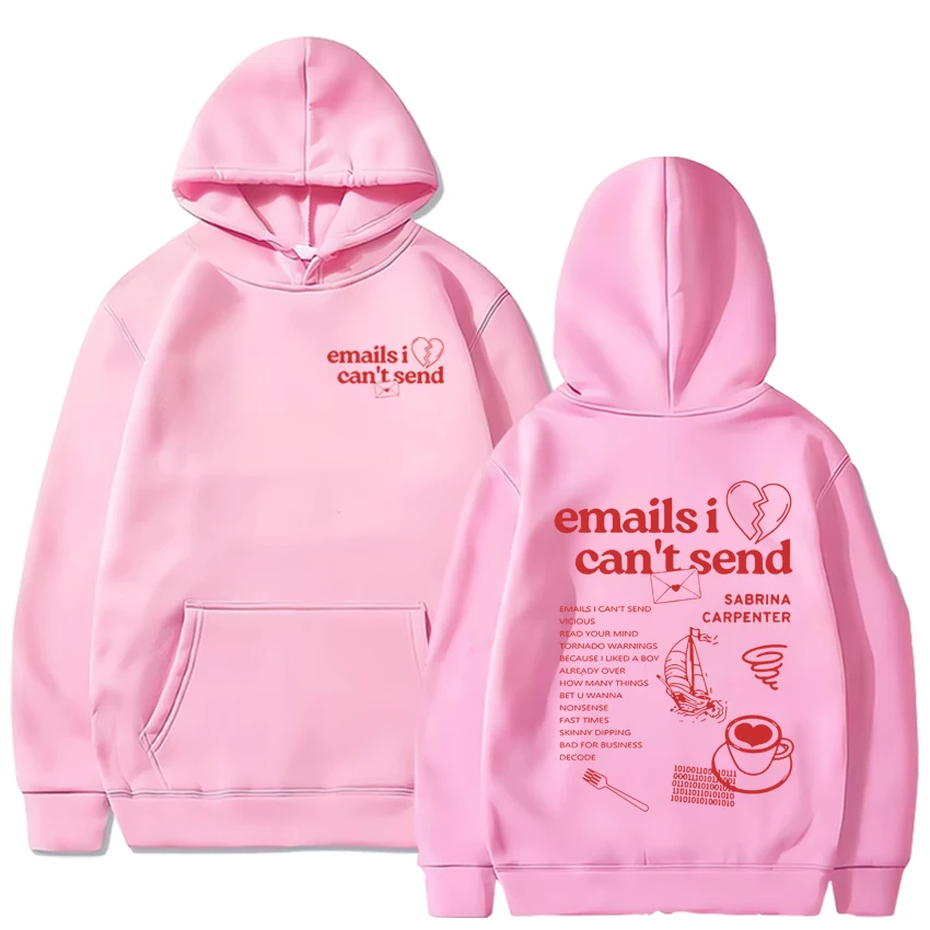 Sabrina Carpenter Nonsense Emails I Can't Send Графические толстовки для мужчин и женщин Модная