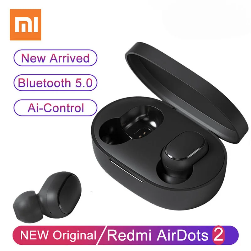 Xiaomi Redmi Airdots 2 Bluetooth Earphones Sport Music Gaming Outdoor Mini Wireless Headset with Mic Headphones In Ear Earbuds images - 6