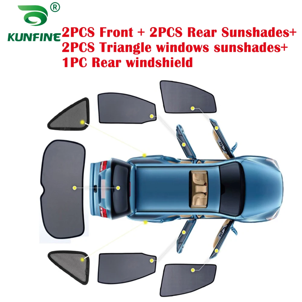 

5/7PCS/Set Magnetic Car Window SunShades Mesh Shade Blind For Honda Peugeot Toyota Nissan KIA HYUNDAI VW Lexus BMW BENZ