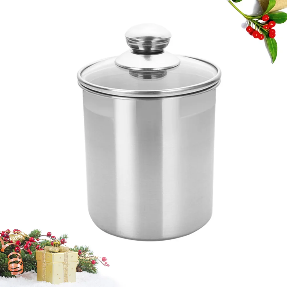 

1750ml Stainless Steel Sealed Jar Airtight Storage Container Leak Proof Pantry Organization for Serving Tea Coffee Candy