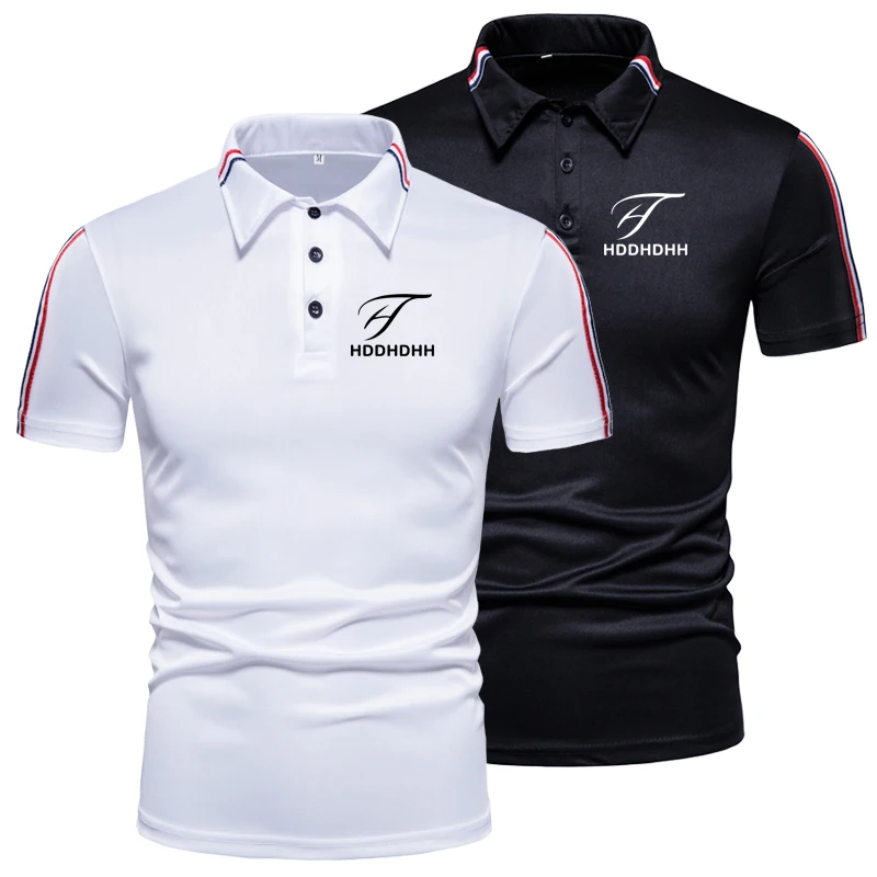 

2022 New Summer Casual Polo Men Short Sleeve Business Shirt Fashion Design Tops Tees