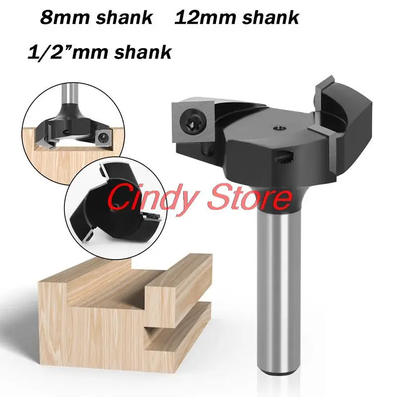 

Фреза по дереву 8 мм, 12 мм, хвостовик 12,7 мм, строгальные биты с 3 канавками, торцевая фреза, вставка, Spoilboard, 1 шт.