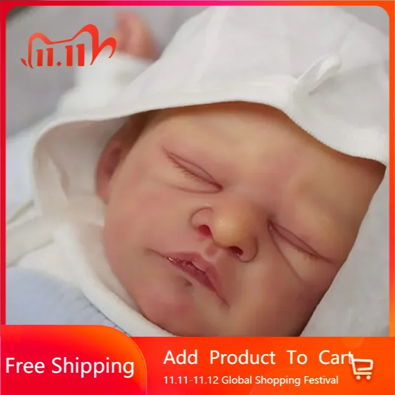 

Kit Reborn 19Inch Blank Baby Jonah Reborn Toddler Fresh Color Soft Realistc DIY Doll Kit Bebe Reborn Silicone