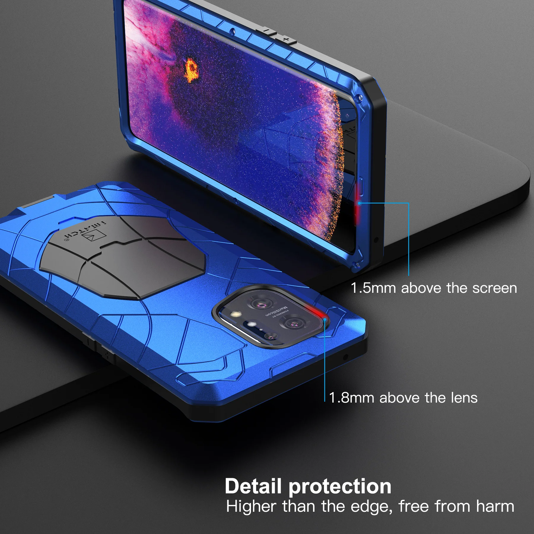 Outdoor Sports Case For Oppo Find X5 X3 Metal Heavy Duty Protection Cover Shockproof Dropproof Phone Cases For Find X5 X3 Pro